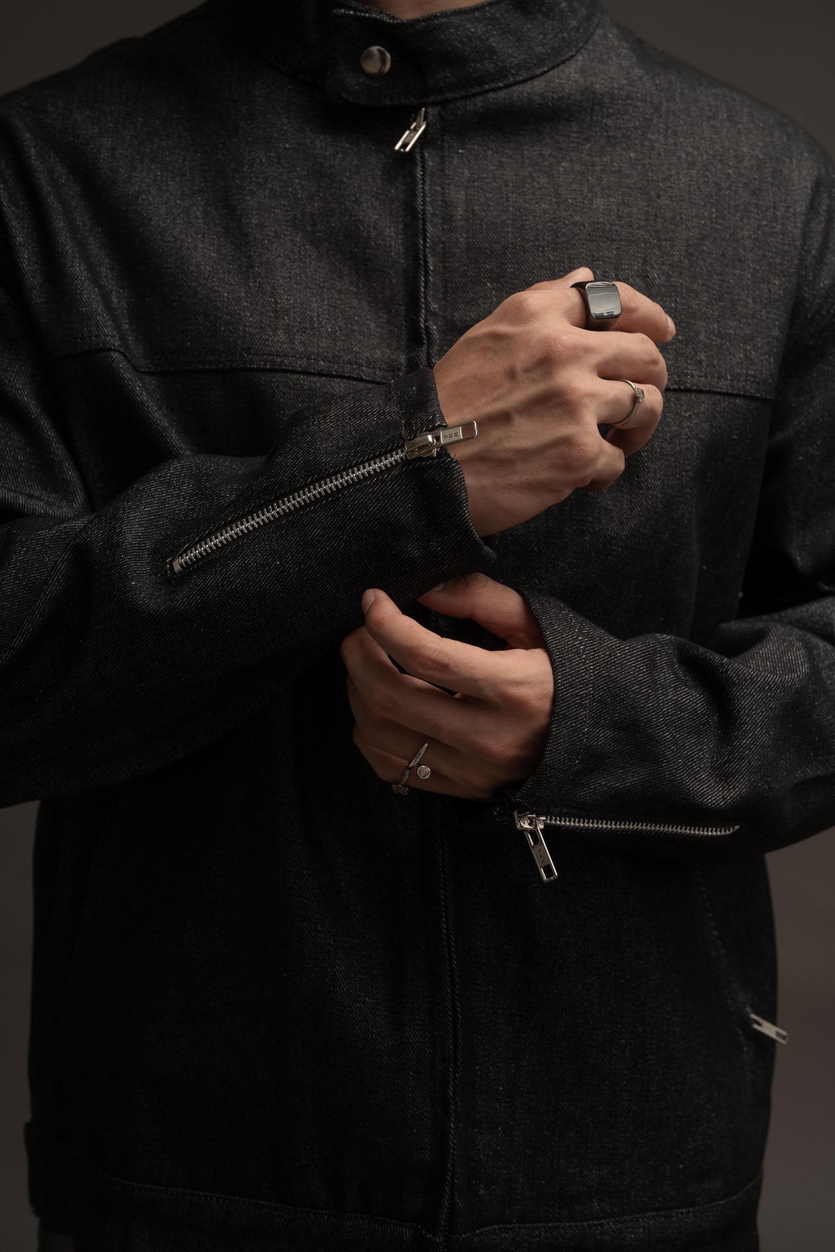 Authority Biker Denim Jacket