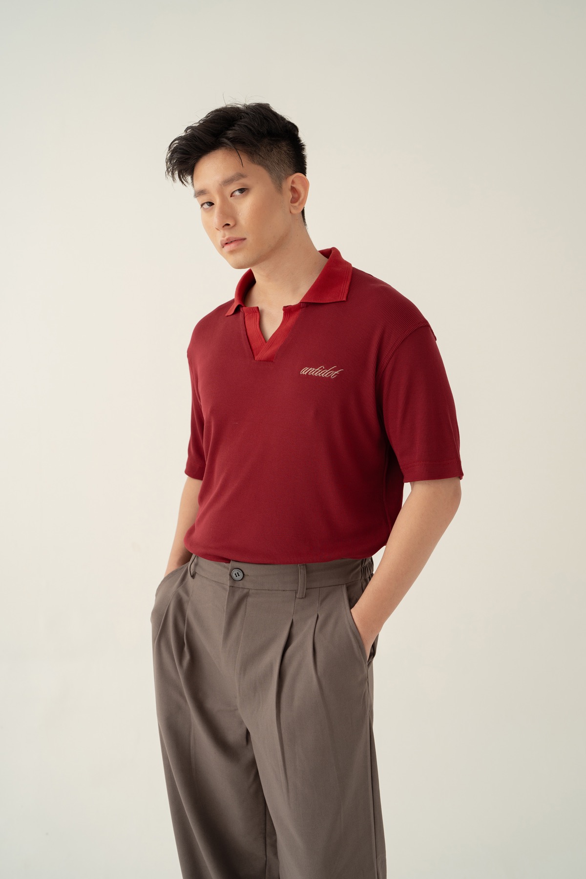 Edmund Polo Shirt - Crimson Red