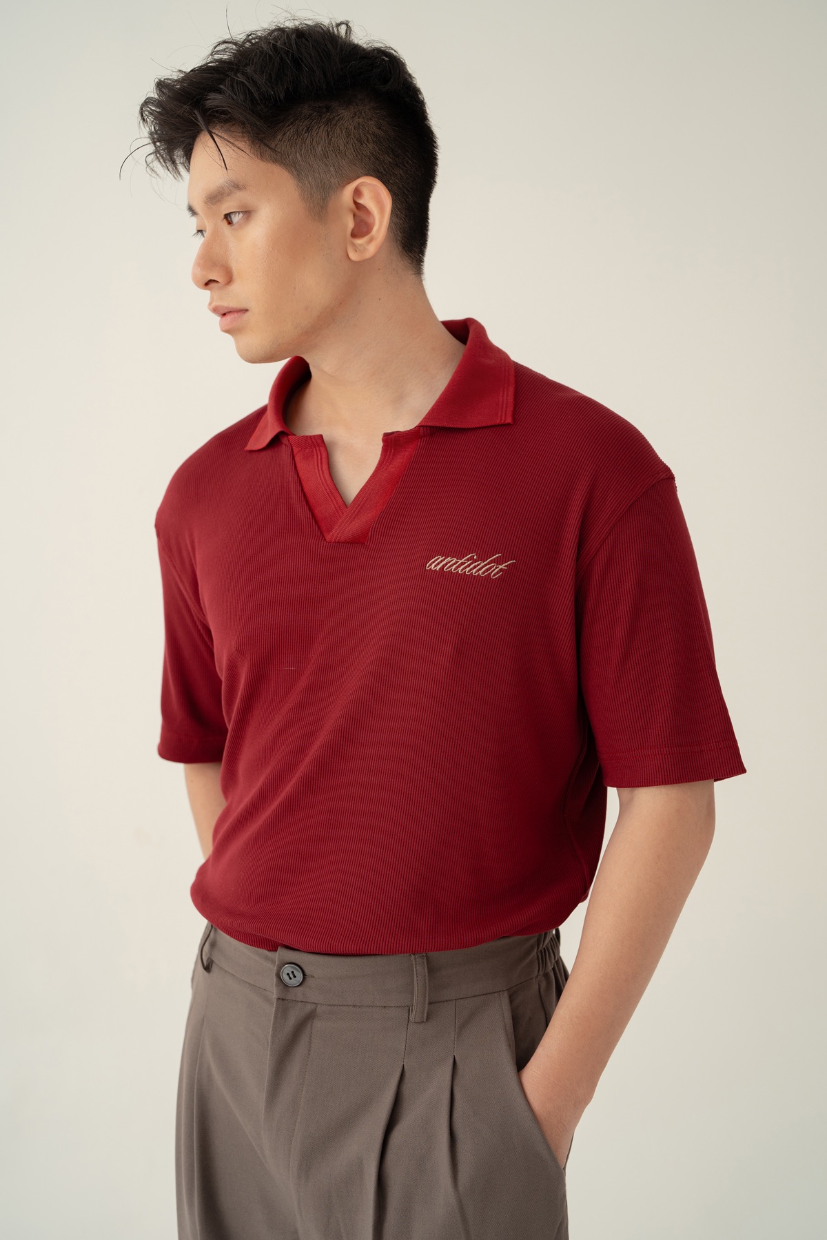 Edmund Polo Shirt - Crimson Red