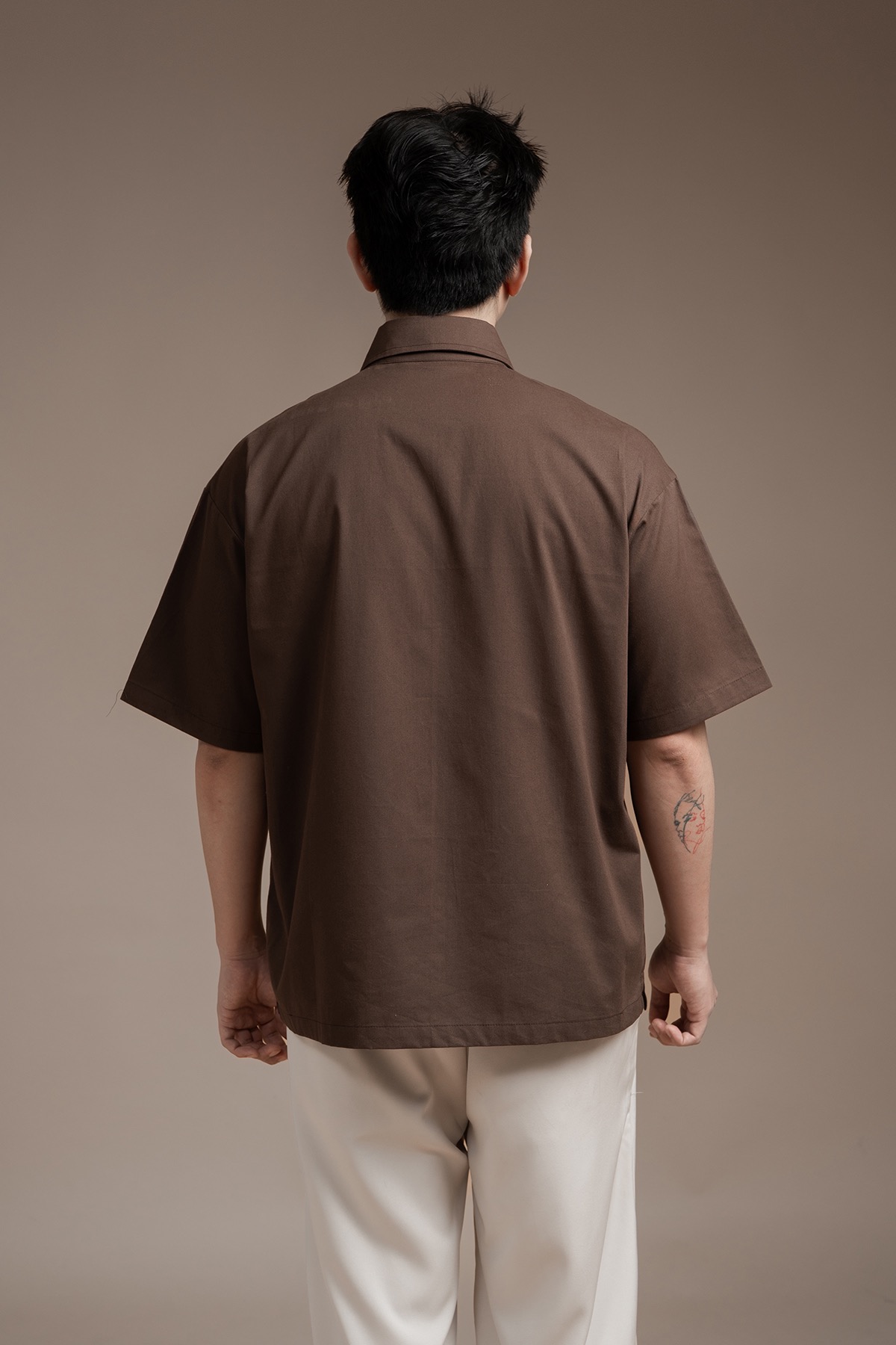 Kai Short Sleeve Shirt in Espresso