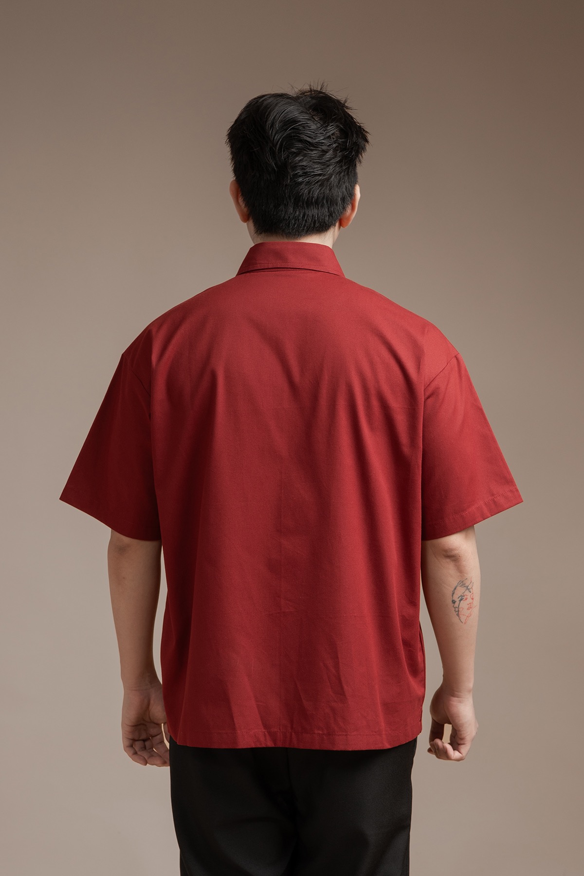 Kai Short Sleeve Shirt in Red