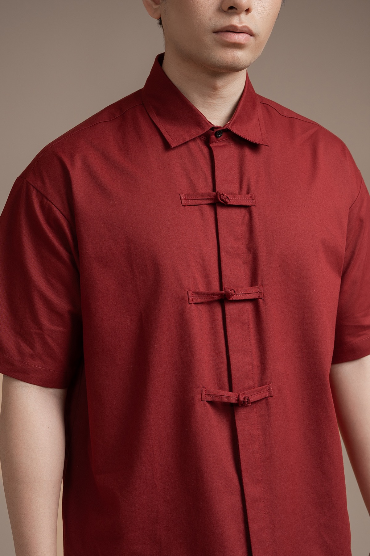 Kai Short Sleeve Shirt in Red