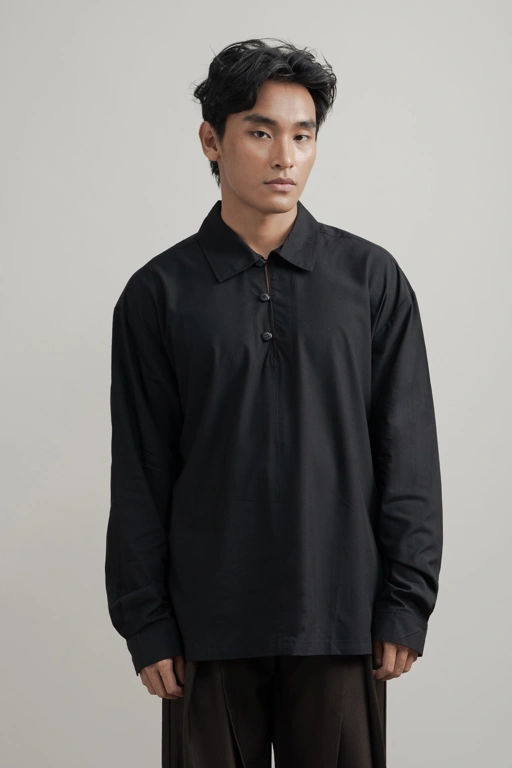 Image of Zain Shirt in Black