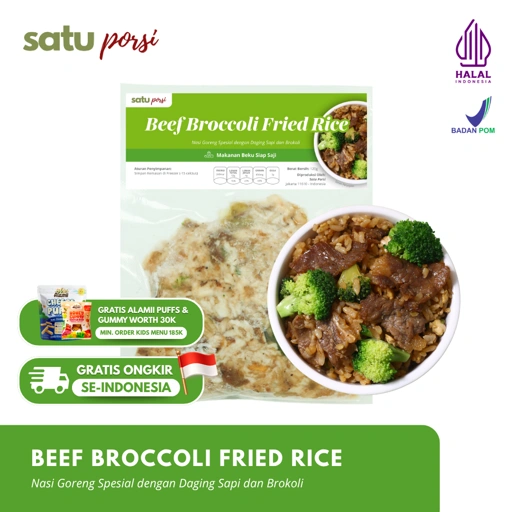 Image of Satu Porsi Beef Broccoli Fried Rice
