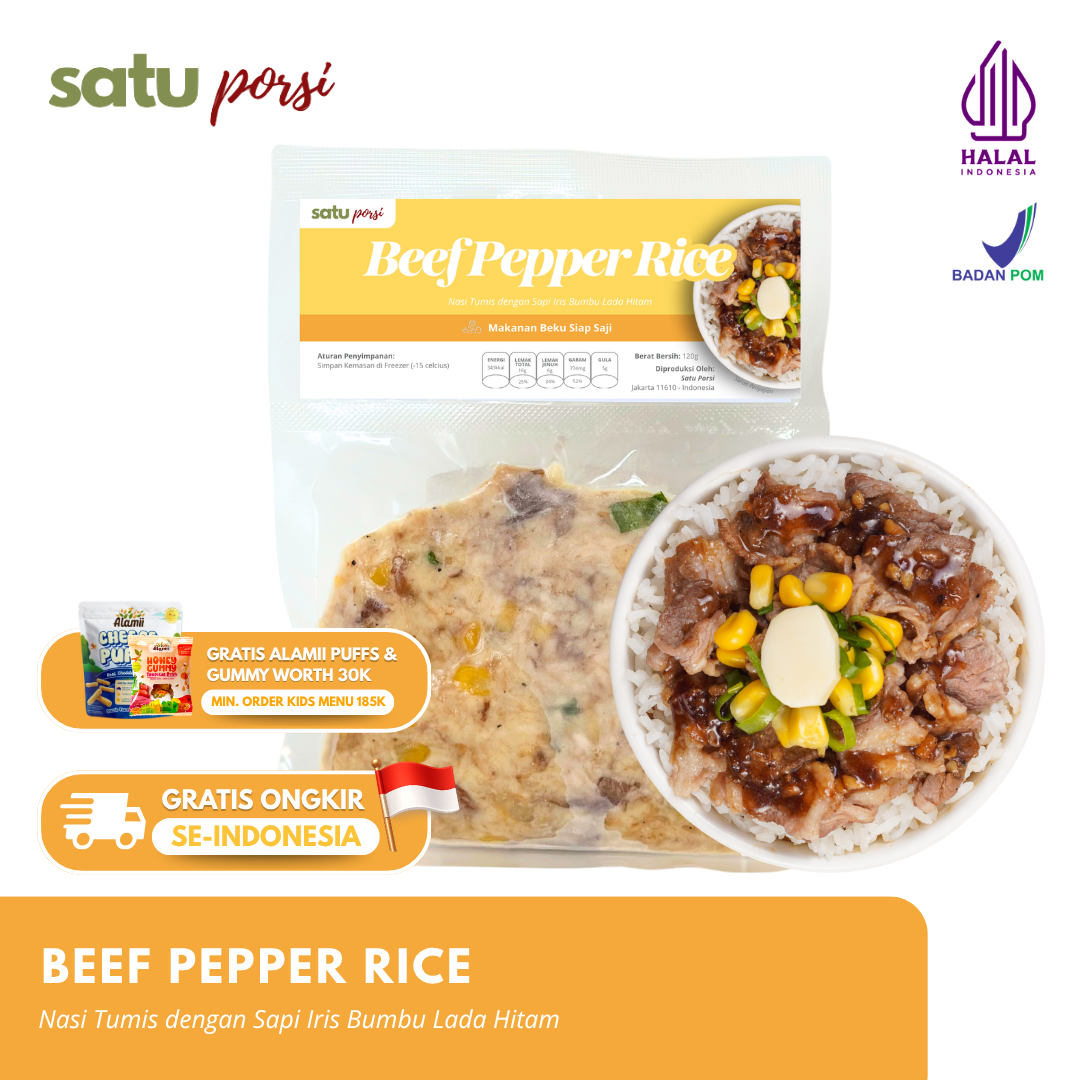 Satu Porsi Beef Pepper Rice