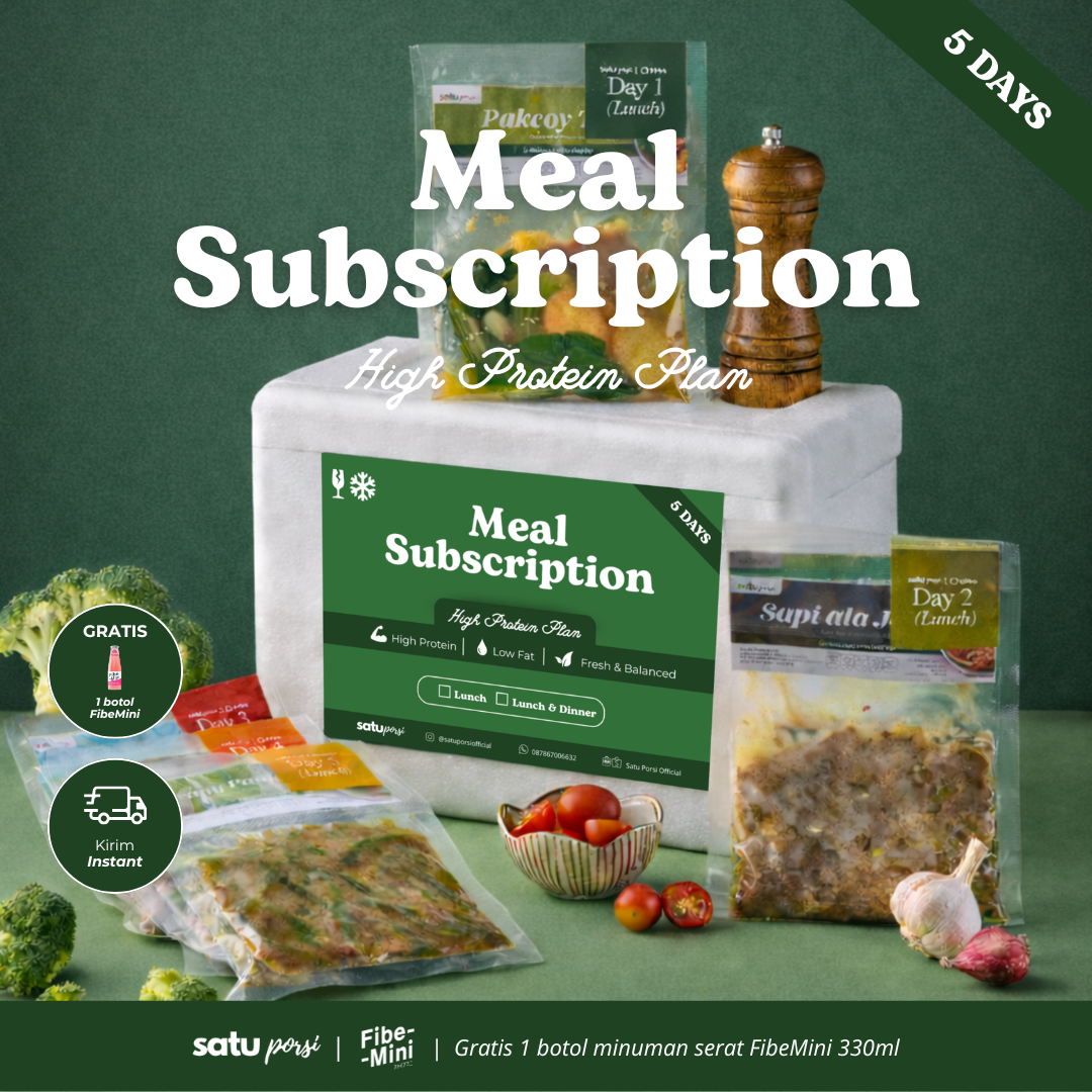Satu Porsi 5 Days Meal Subscription: High Protein Plan
