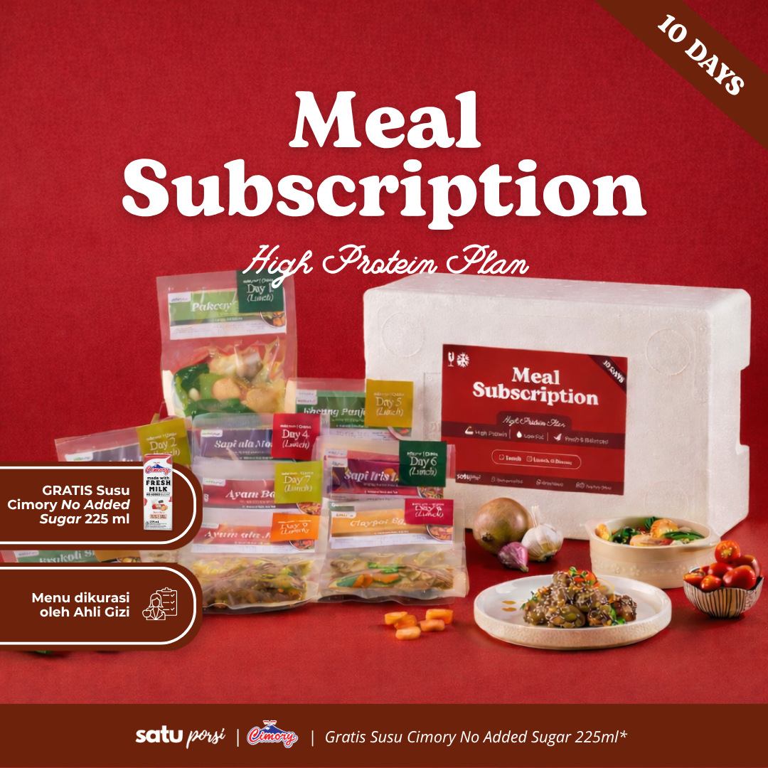 Satu Porsi 10 Days Meal Subscription: High Protein Plan