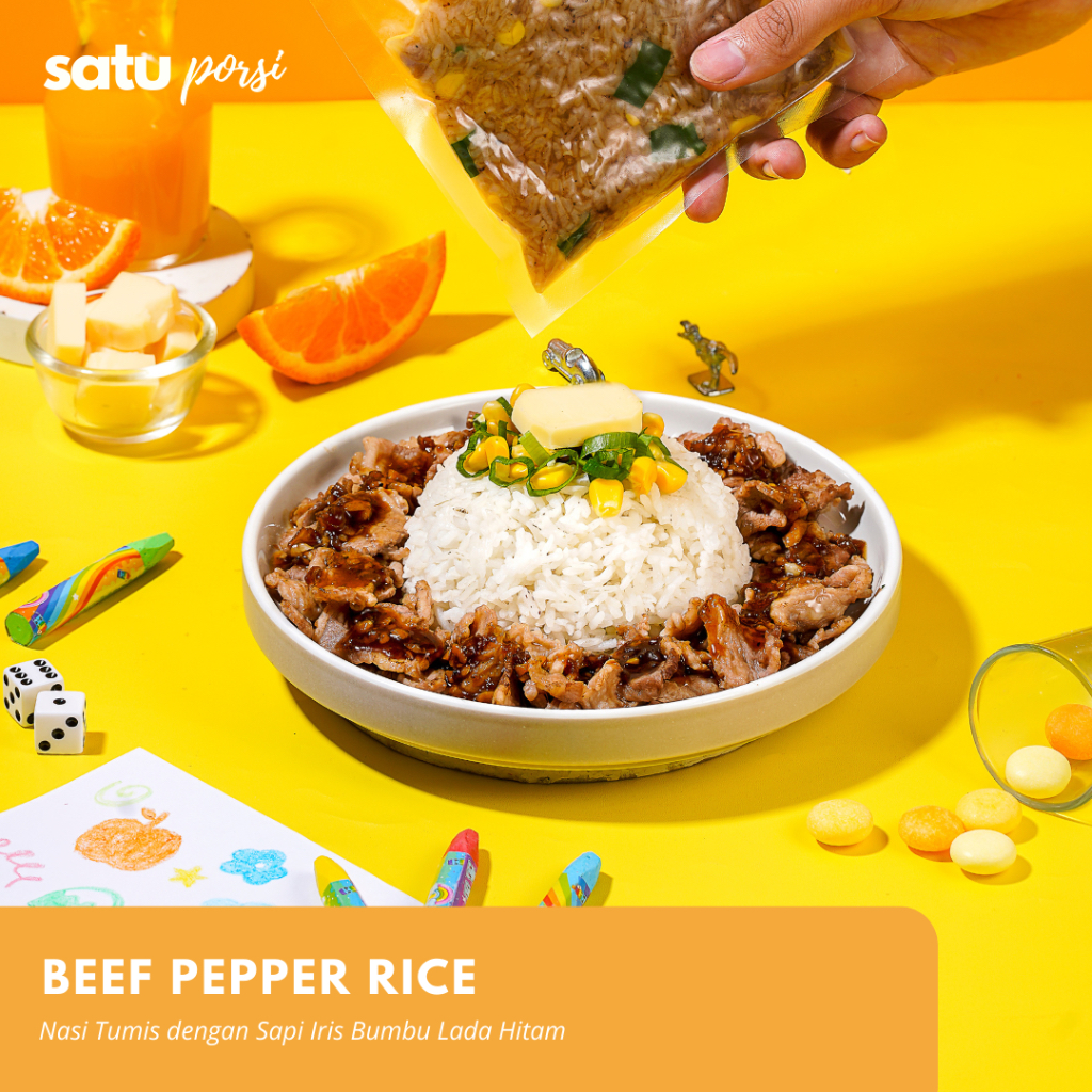 Satu Porsi Beef Pepper Rice