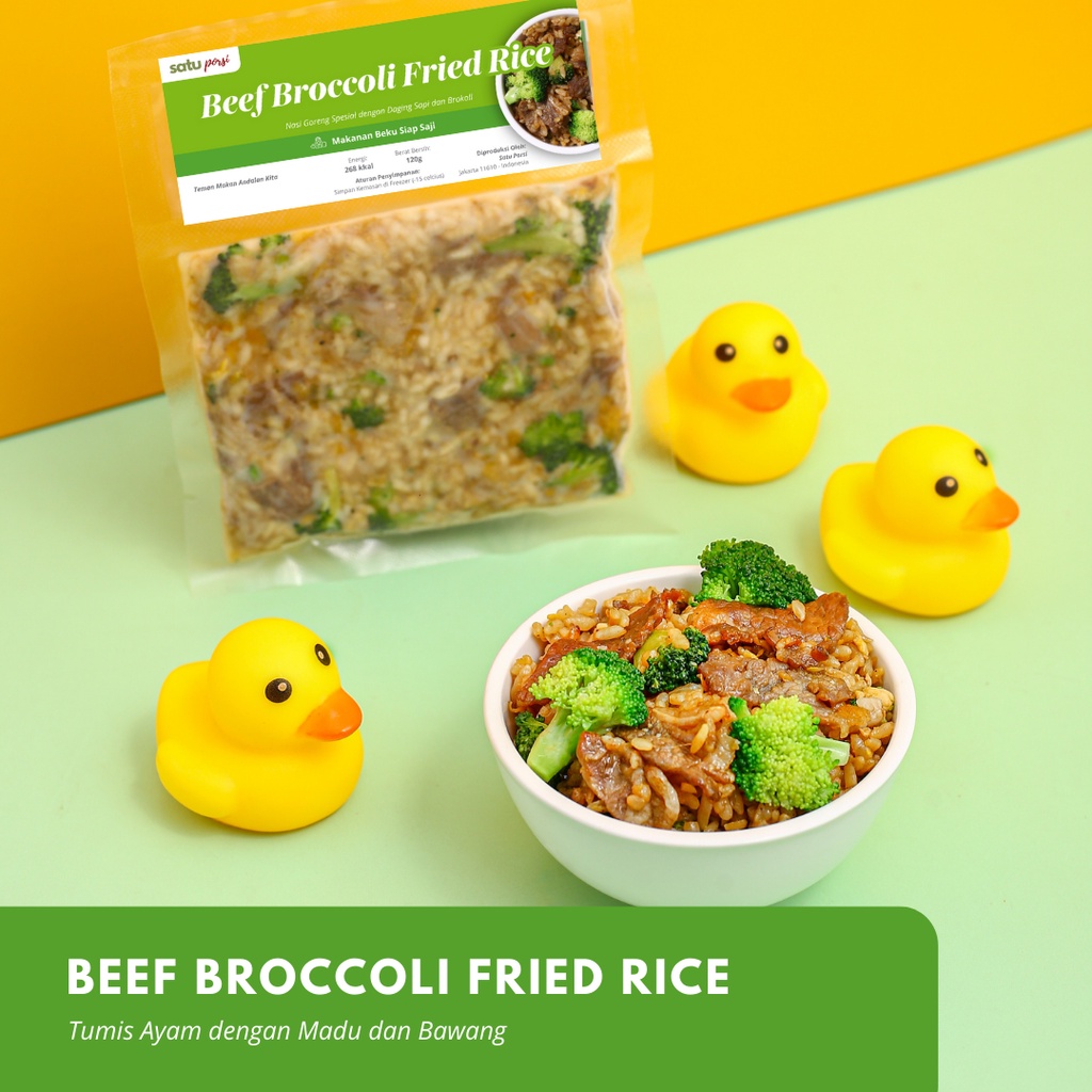 Satu Porsi Beef Broccoli Fried Rice