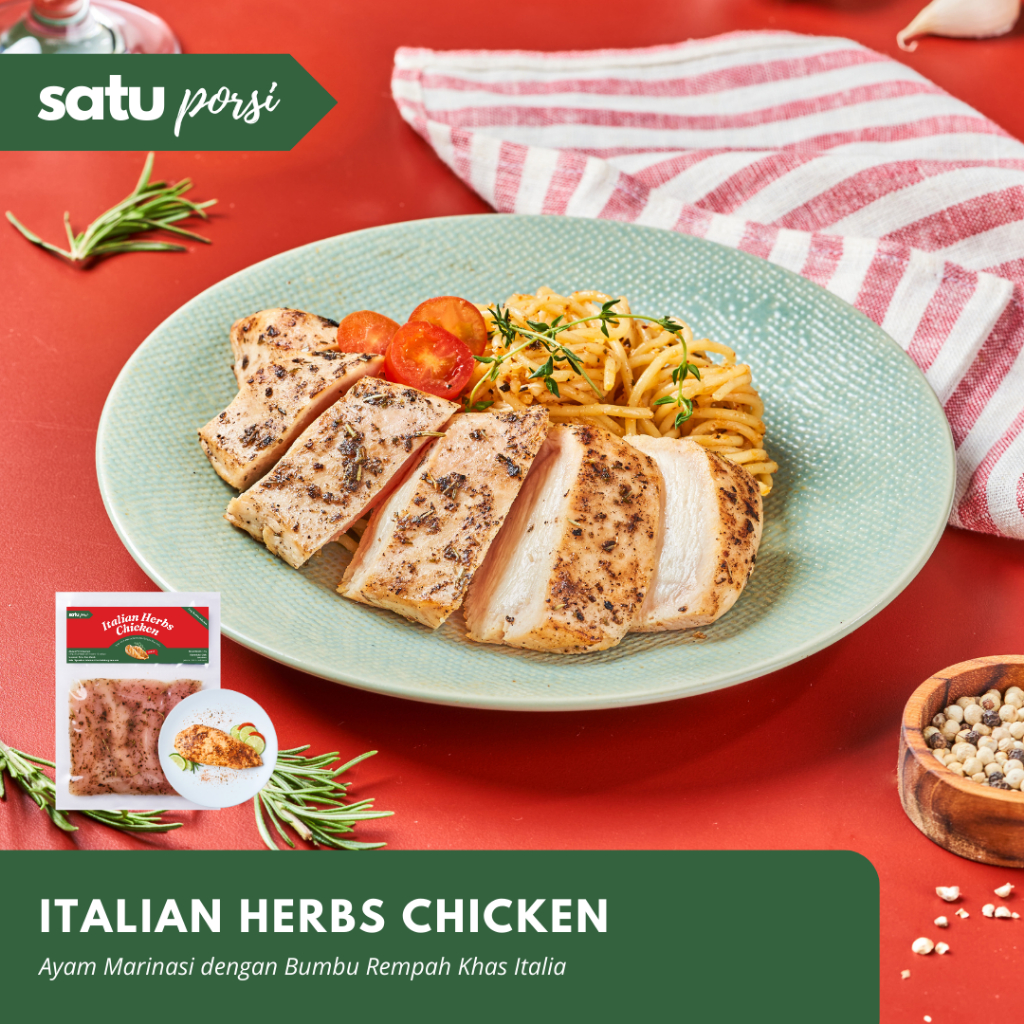 Frozen Food Satu Porsi Siap Masak Italian Herbs Chicken