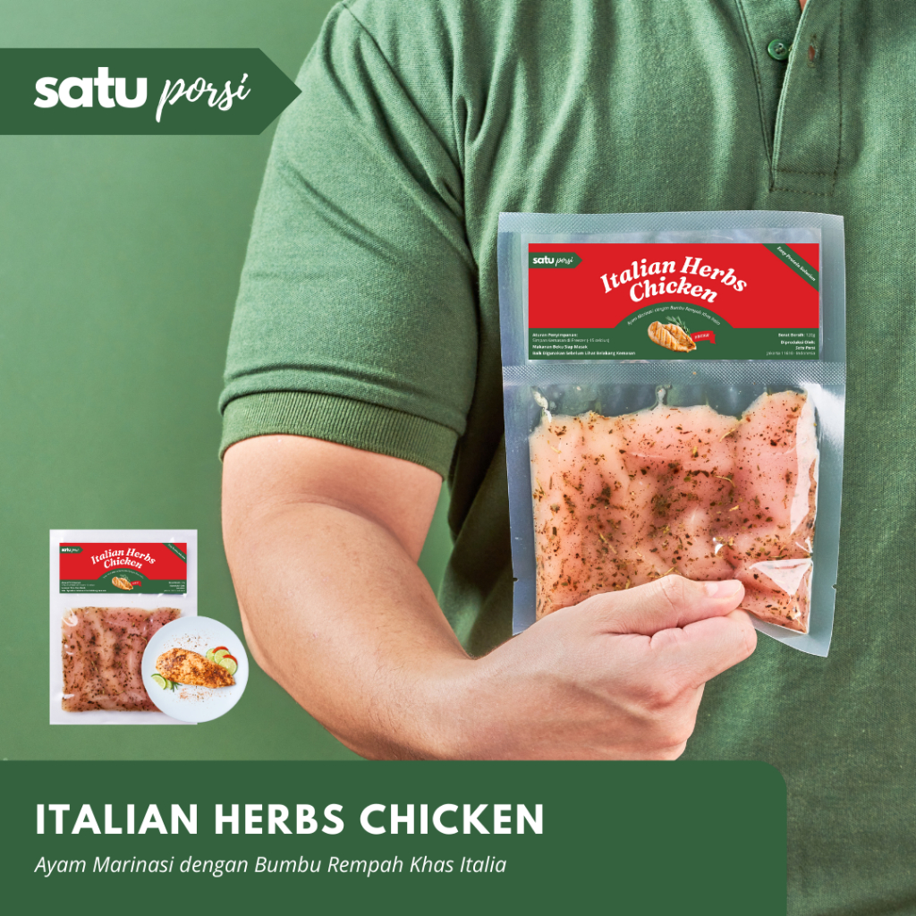 Frozen Food Satu Porsi Siap Masak Italian Herbs Chicken