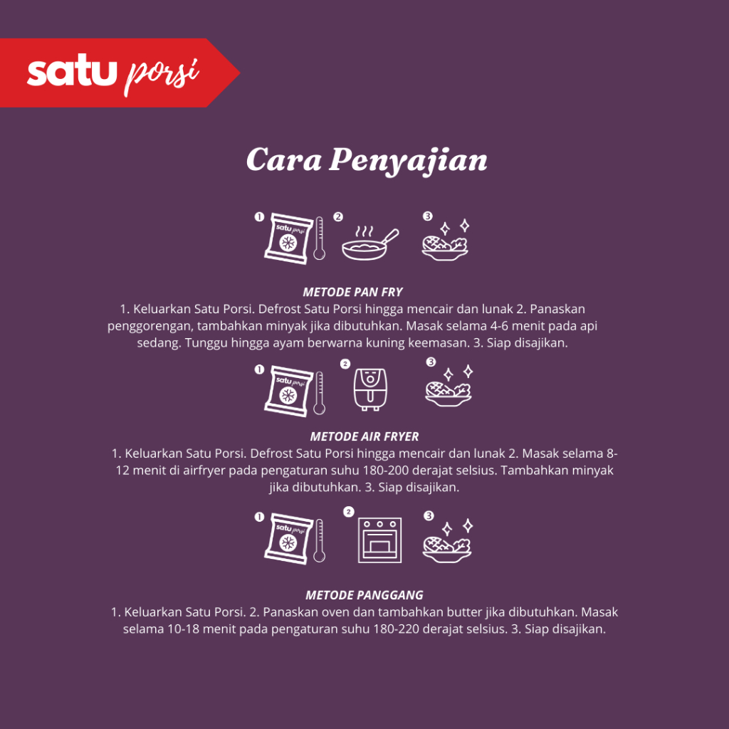 Frozen Food Satu Porsi Siap Masak Cajun Butter Chicken