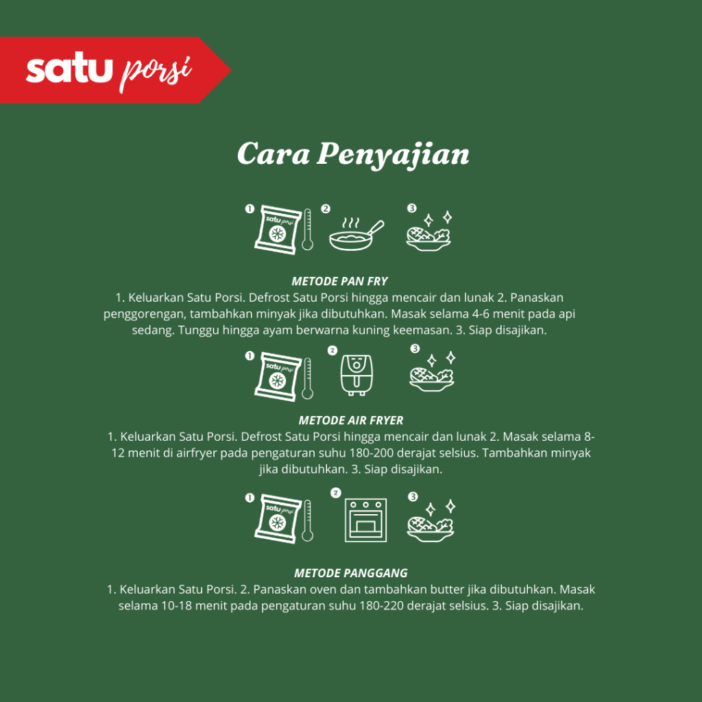 Frozen Food Satu Porsi Siap Masak Italian Herbs Chicken