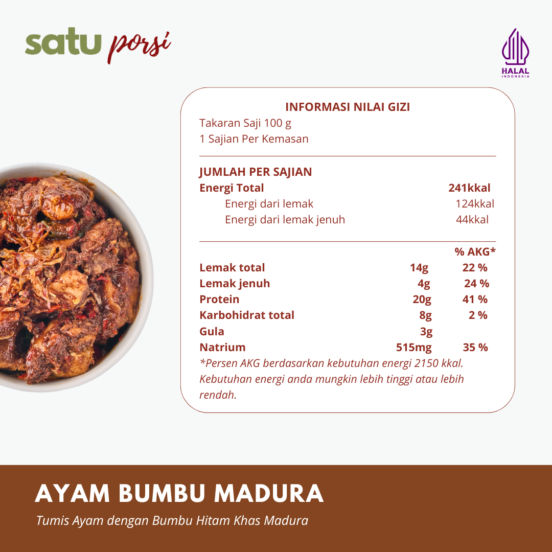 Satu Porsi Ayam Bumbu Madura