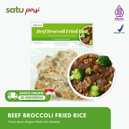 Image of Satu Porsi Beef Broccoli Fried Rice