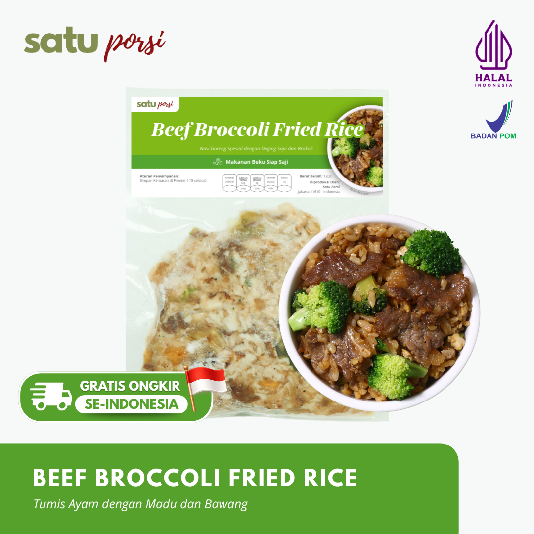 Satu Porsi Beef Broccoli Fried Rice