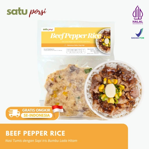 Satu Porsi Beef Pepper Rice