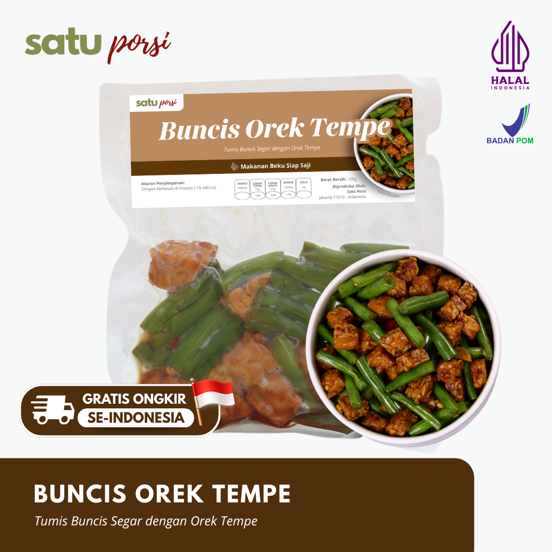 Satu Porsi Buncis Orek Tempe
