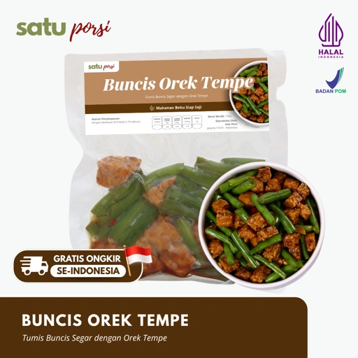 Image of Satu Porsi Buncis Orek Tempe