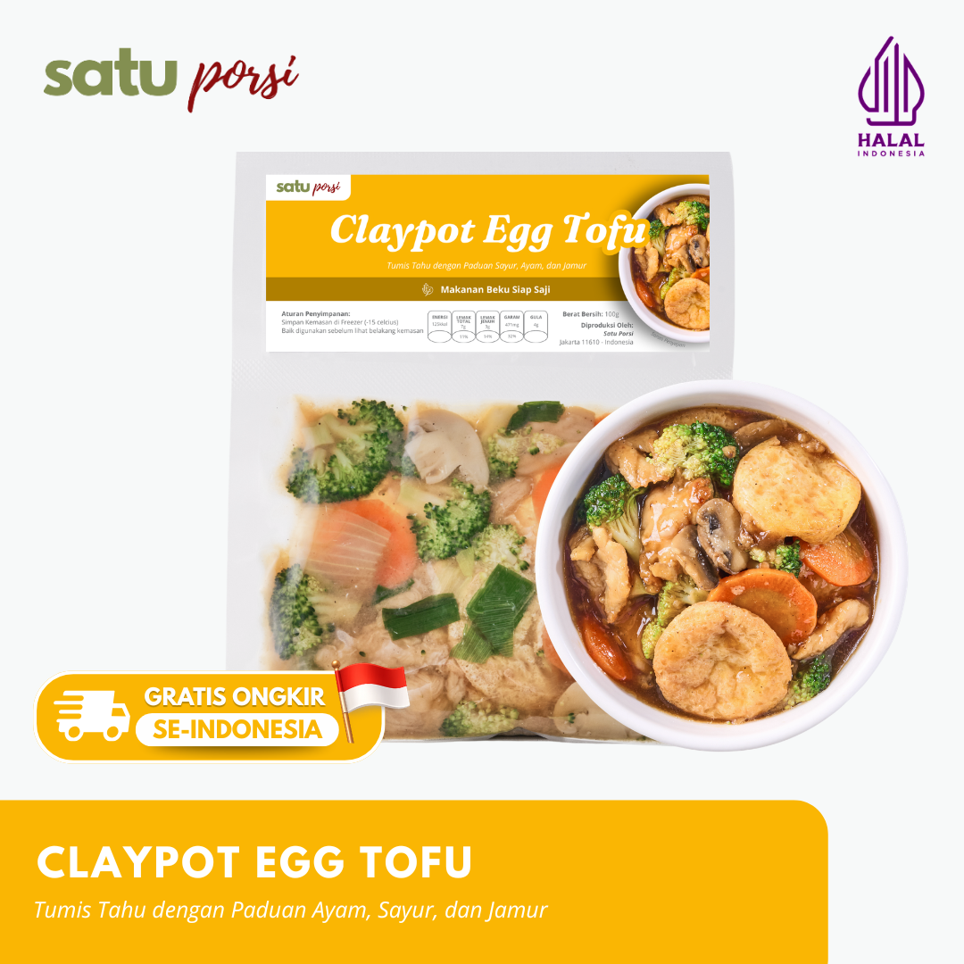 Satu Porsi Claypot Egg Tofu