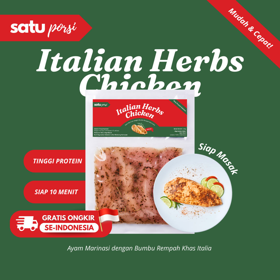 Frozen Food Satu Porsi Siap Masak Italian Herbs Chicken