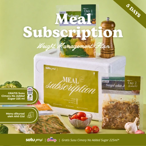Satu Porsi 5 Days Meal Subscription: Weight Management Plan