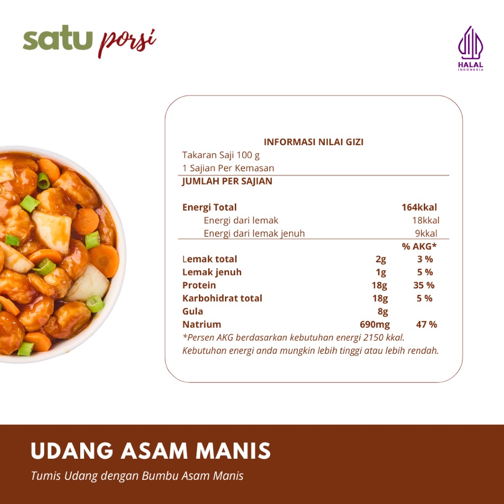 Satu Porsi Udang Asam Manis