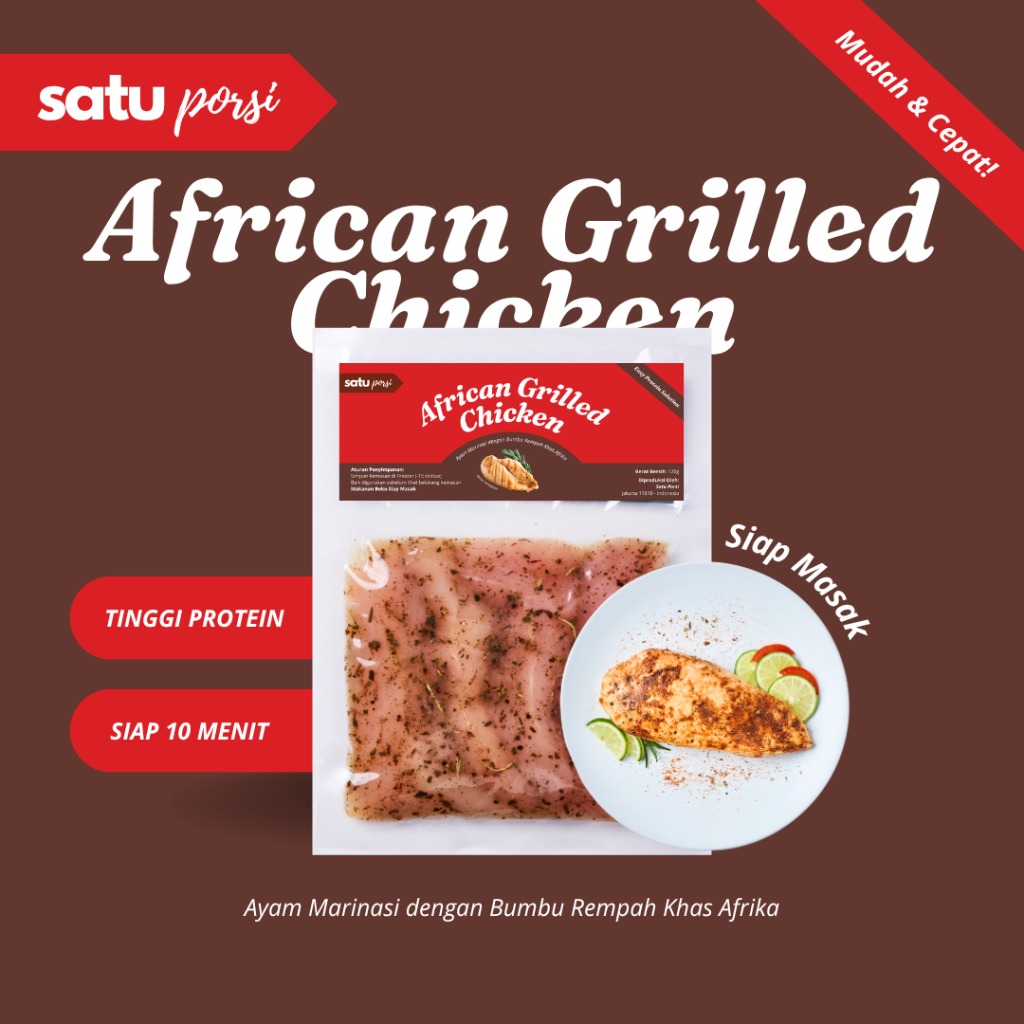Frozen Food Satu Porsi Siap Masak African Grilled Chicken