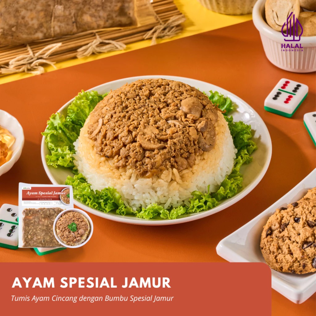 Satu Porsi Ayam Spesial Jamur