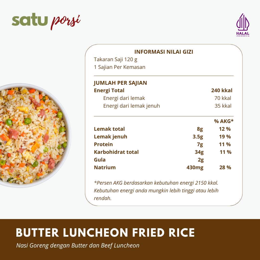 Satu Porsi Butter Luncheon Fried Rice
