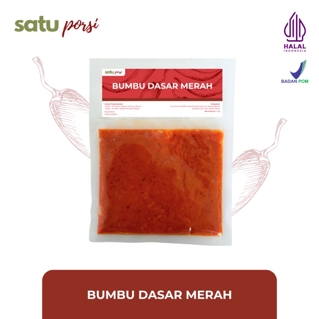 Satu Porsi BUMBU DASAR (Putih/Merah/Orange/Kuning)