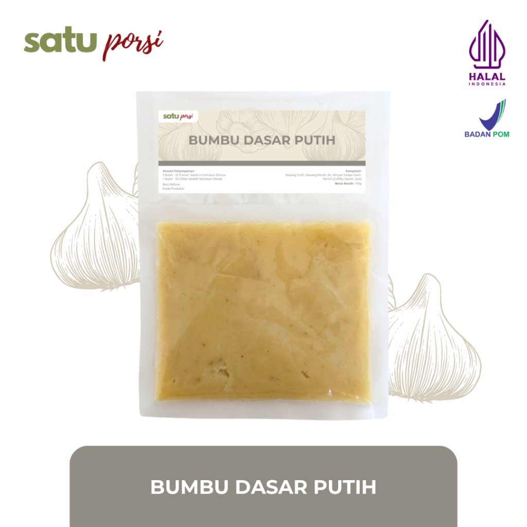 Satu Porsi BUMBU DASAR (Putih/Merah/Orange/Kuning)