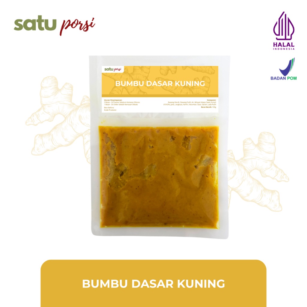 Satu Porsi BUMBU DASAR (Putih/Merah/Orange/Kuning)