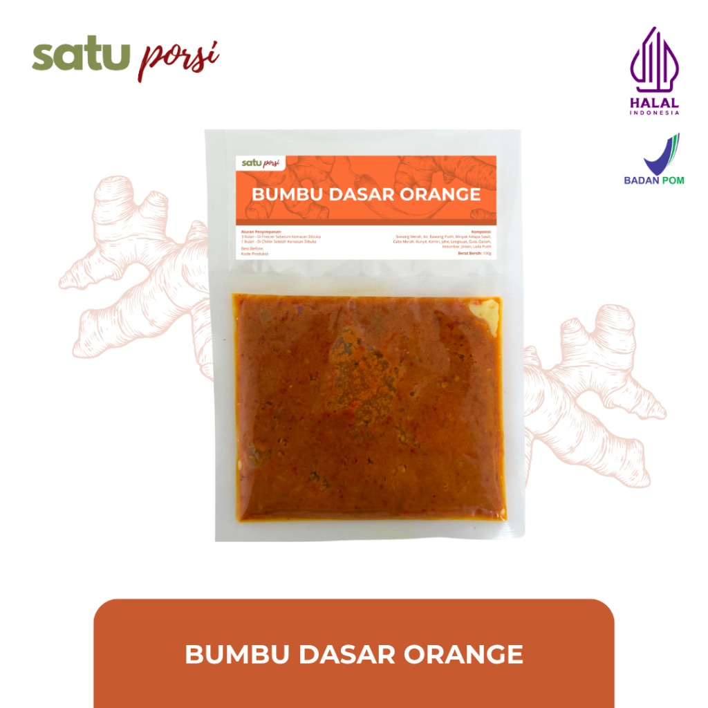 Satu Porsi BUMBU DASAR (Putih/Merah/Orange/Kuning)
