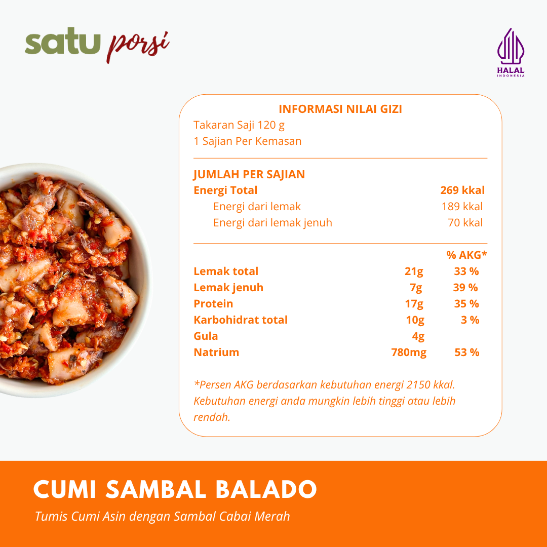 Satu Porsi Cumi Sambal Balado