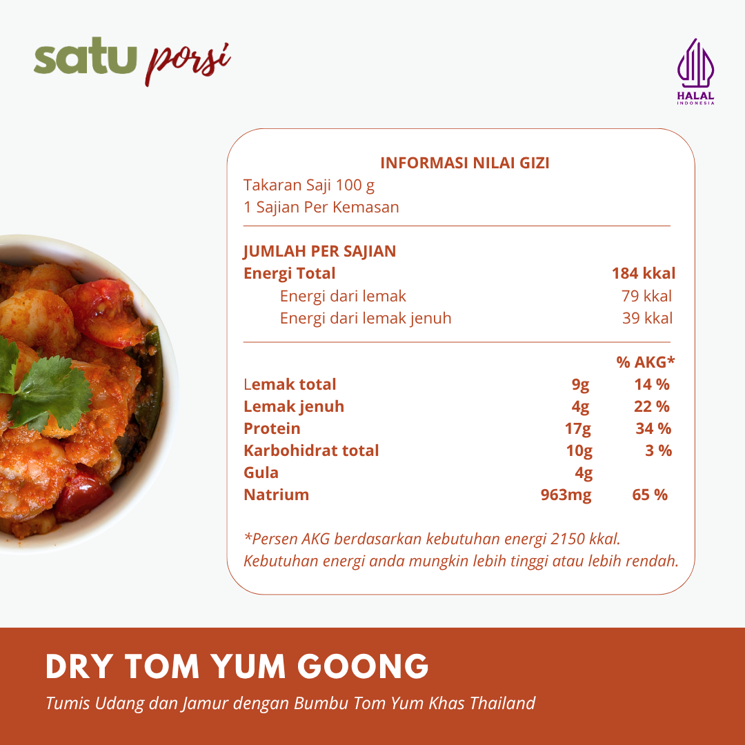 Satu Porsi Dry Tom Yum Goong