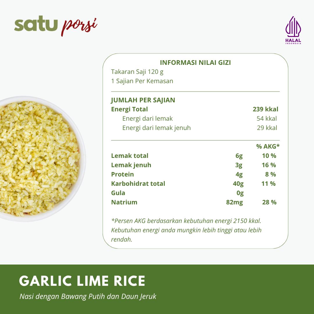 Satu Porsi Garlic Lime Rice