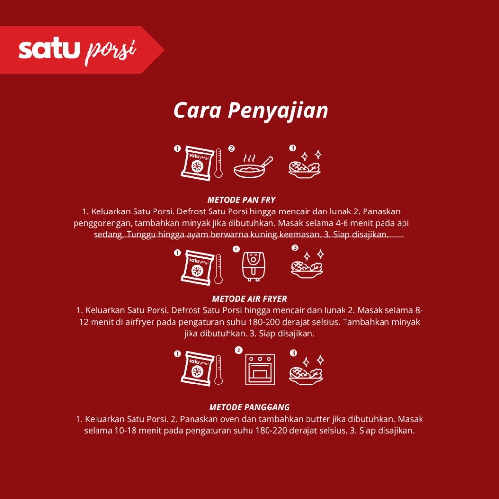 Frozen Food Satu Porsi Siap Masak Honey Spicy Chicken