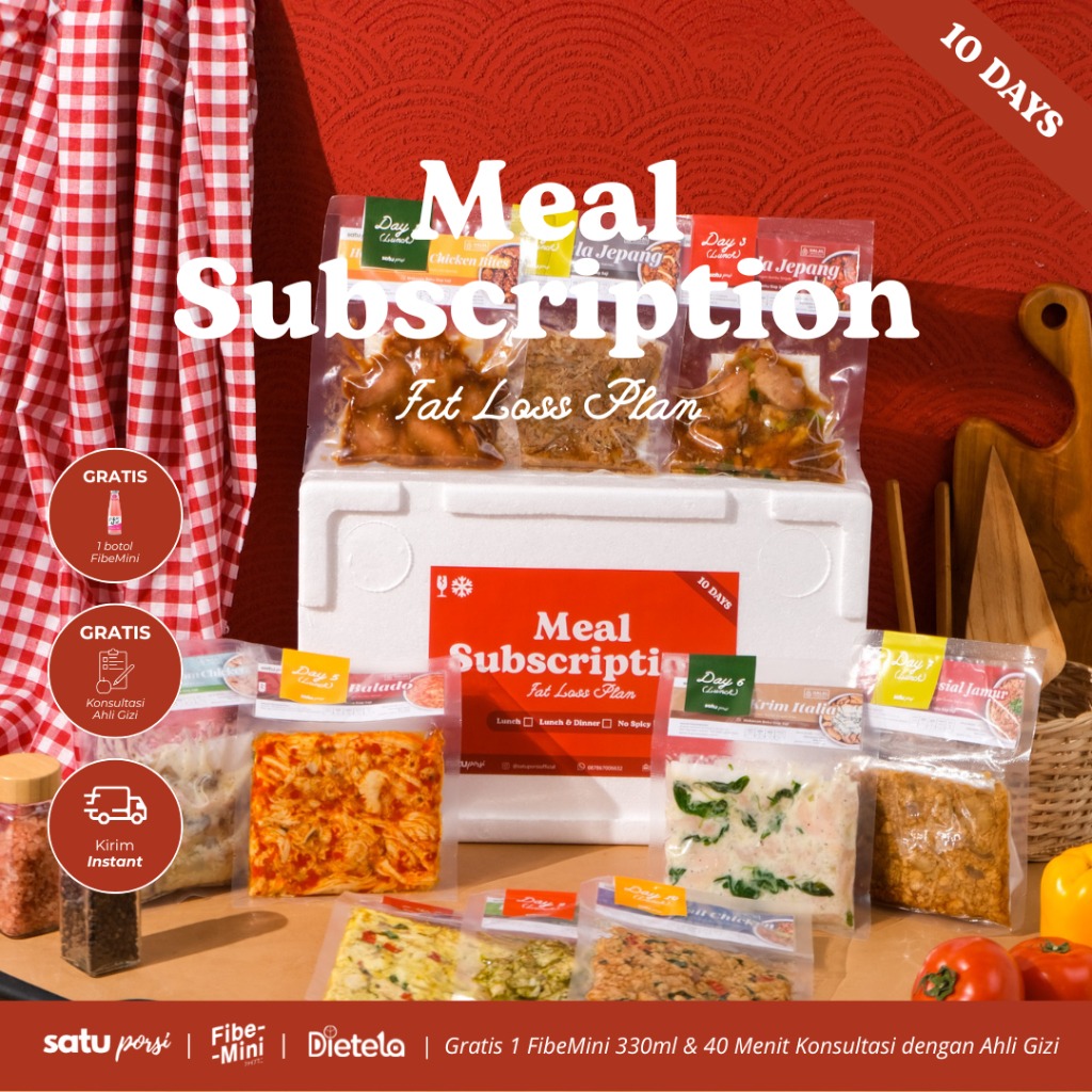 Satu Porsi 10 Days Meal Subscription: Fat Loss Plan