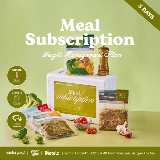 Image of Satu Porsi 5 Days Meal Subscription: Weight Management Plan