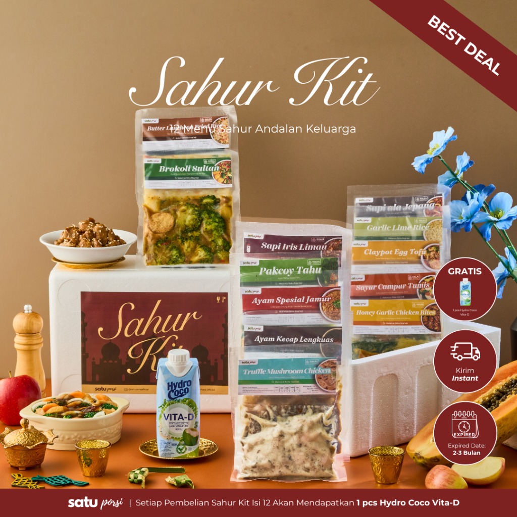 Satu Porsi Sahur Kit (Paket Makanan Sahur 12 Menu)