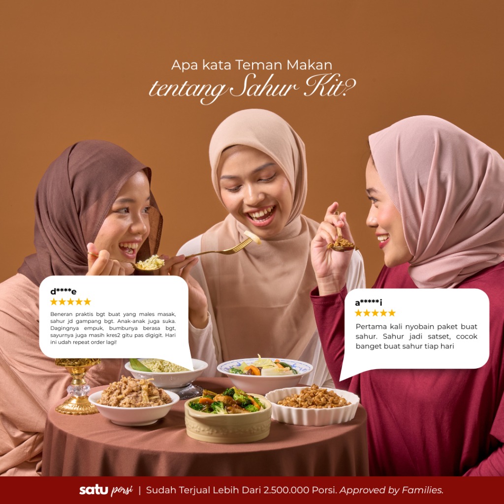 Satu Porsi Sahur Kit (Paket Makanan Sahur 12 Menu)