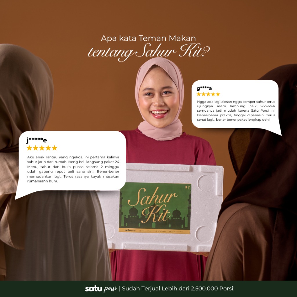 Satu Porsi Sahur Kit (Paket Makanan Sahur 24 Menu)