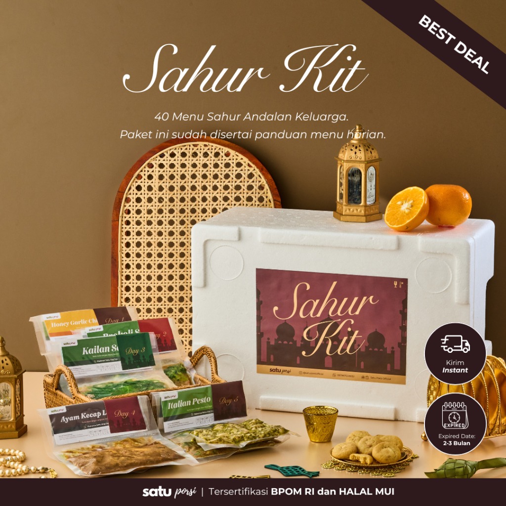 Satu Porsi Sahur Kit (Paket Makanan Sahur 40 Menu)
