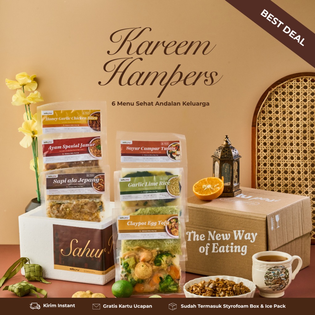 Satu Porsi Kareem Hampers (Paket Makanan Sahur 6 Menu)