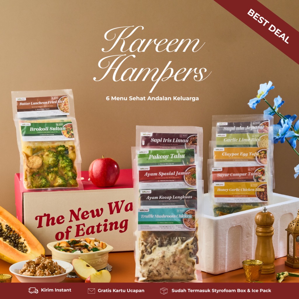 Satu Porsi Kareem Hampers (Paket Makanan Sahur 12 Menu)
