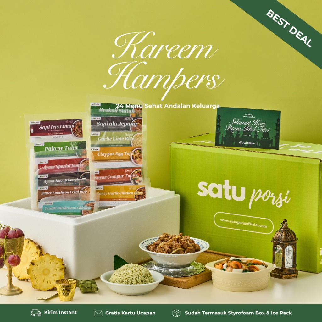 Satu Porsi Kareem Hampers (Paket Makanan Sahur 24 Menu)