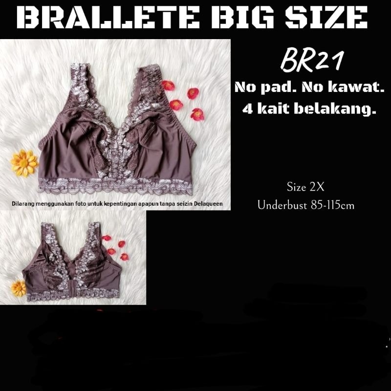 BRALLETE BIG SIZE. BR21 2X