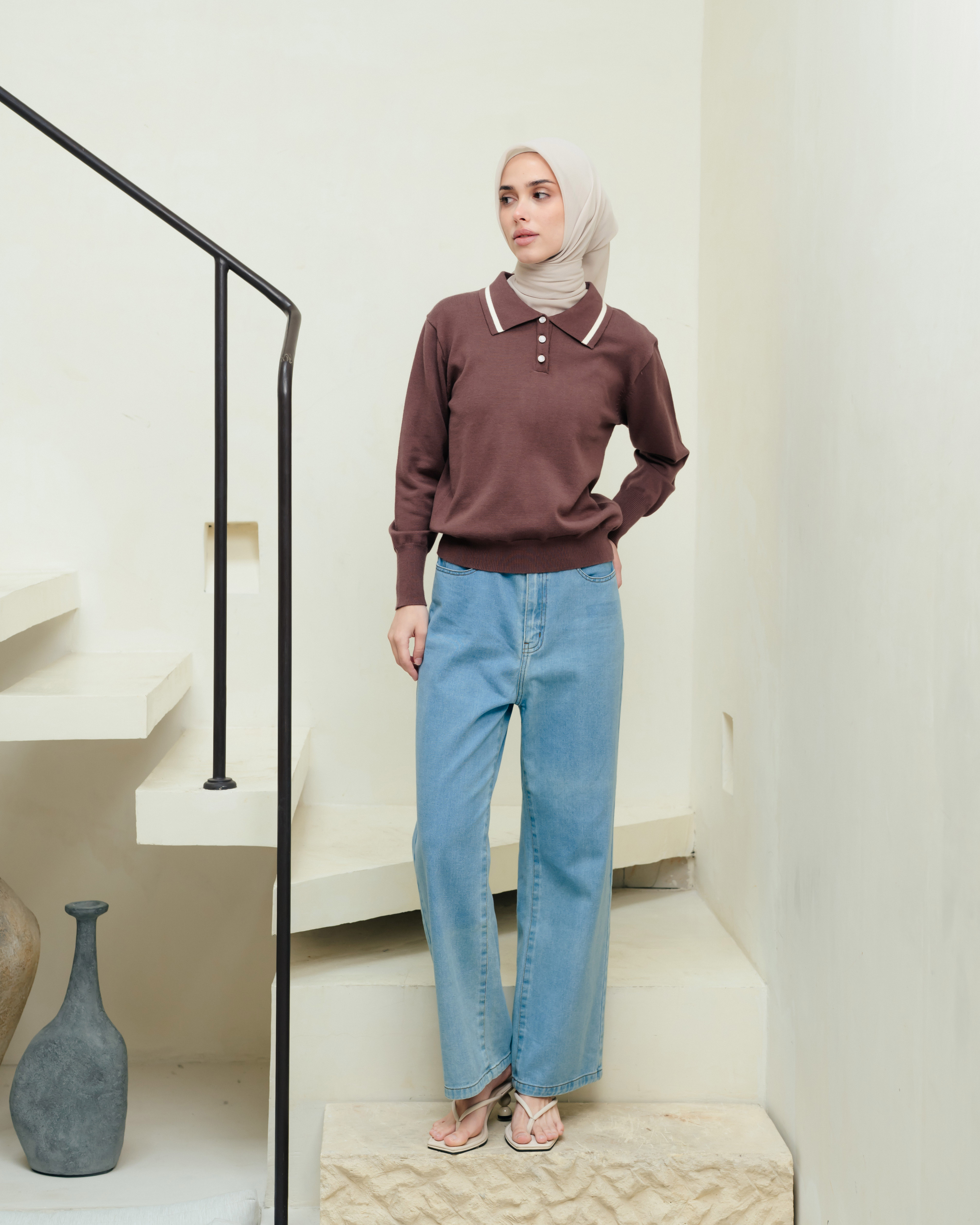 Lights.clo - Neva Polo Knit
