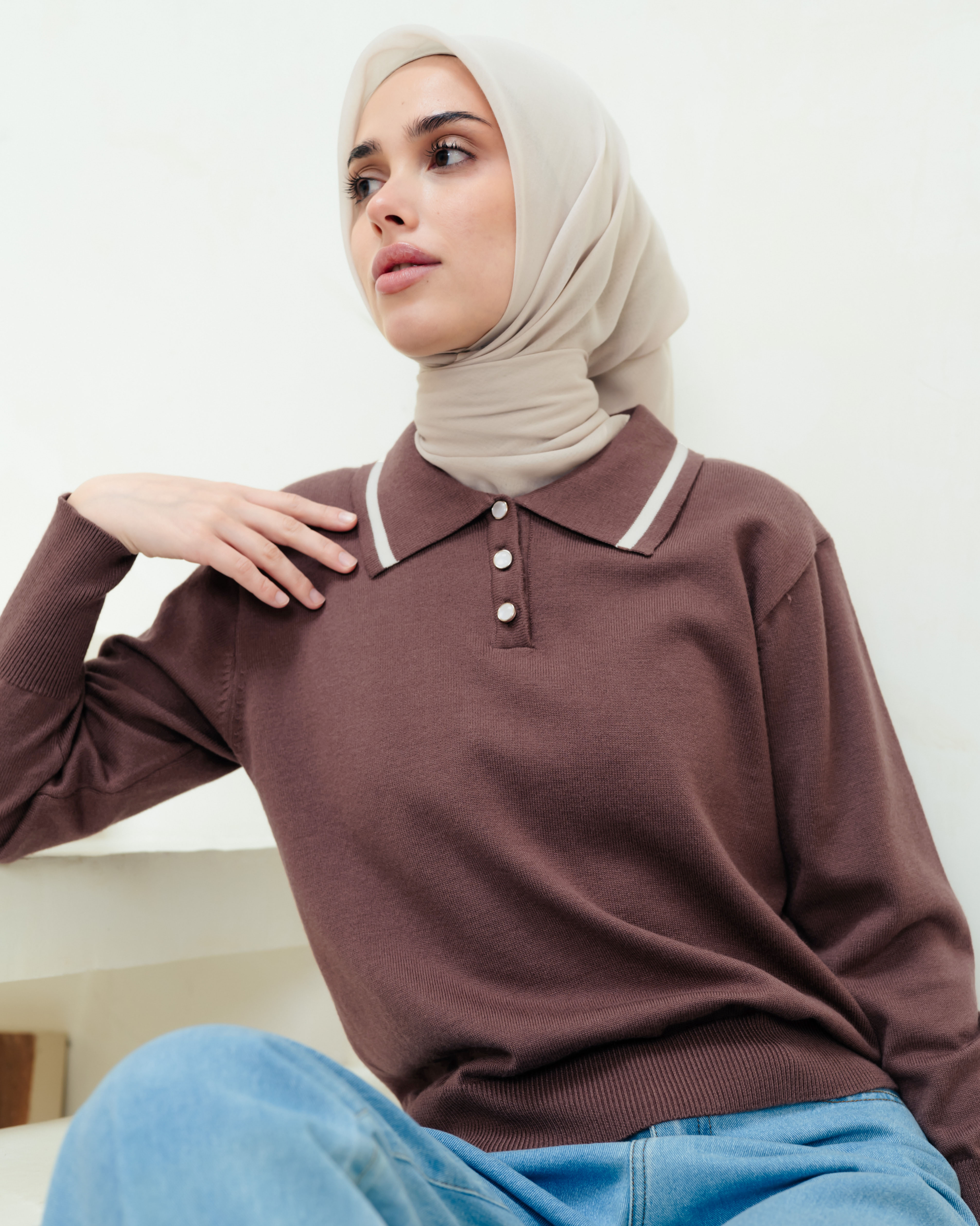 Lights.clo - Neva Polo Knit
